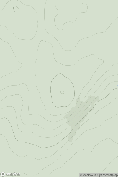 Thumbnail image for Shaw Hill [The Glenkens to Annandale] showing contour plot for surrounding peak